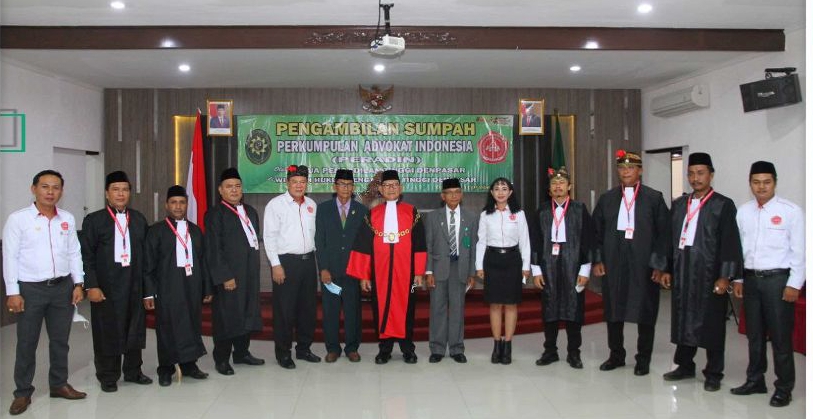 Pelantikan dan Pengambilan Sumpah Advokat PERADIN BALI pada Pengadilan Tinggi Denpasar, Bali