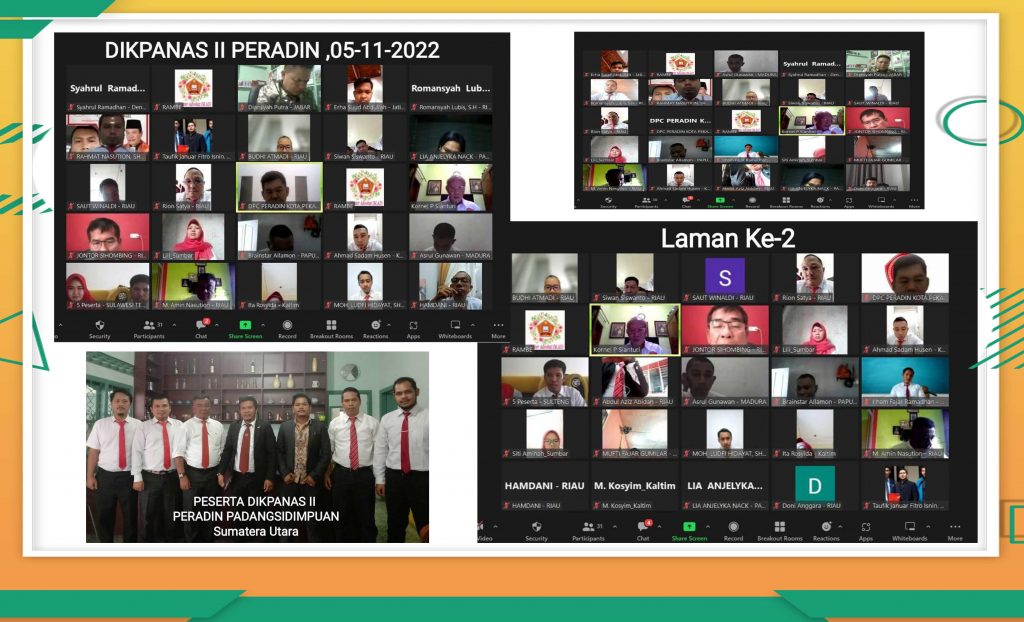 Advokat Ropaun Rambe : PERADIN Rekrut Advokat Profesional dan Jangan rekrut Advokat Sontoloyo alias Advokat Abal-abal/Kaleng-kaleng yang marak saat ini